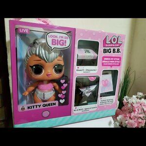 LOL Surprise Big B.B. (Big Baby) Kitty Queen 11 inch Large Doll Shoes Mix Match